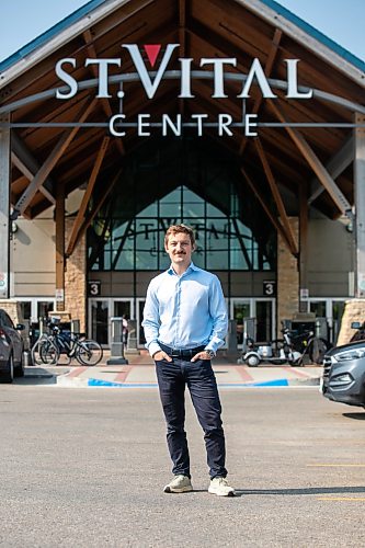 MIKAELA MACKENZIE / FREE PRESS
	
Henry Zavriyev, president and CEO of Leyad, at St. Vital Centre (one of their recent property acquisitions) on Thursday, July 23, 2026. 

For Gabby story.
Free Press 2026