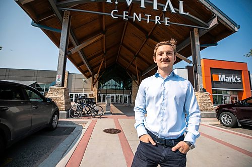 MIKAELA MACKENZIE / FREE PRESS
Henry Zavriyev, president and CEO of Leyad, at St. Vital Centre (one of their recent property acquisitions) on Thursday, July 23, 2026.
For Gabby story.
Free Press 2026