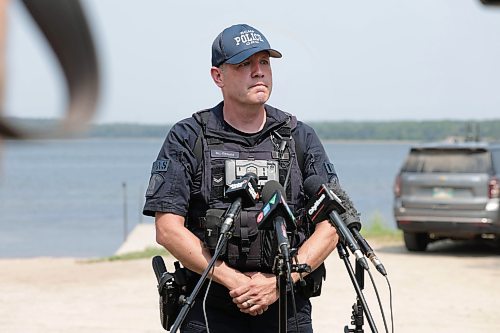 Ruth Bonneville / Free Press

Local RCMP update Nutimik search 

Story: RCMP confirmed at presser at the boat launch at Nutimik Lake  that the body of the missing 10-year-old boy has been recovered following days of an intensive search near the falls at  Nutimik Lake.  Search and rescue teams including the RCMP, charitable organizations, local businesses and the members of the public continue to search for his 13-year-old brother.  

Two boys, aged 10 and 13, slipped into the fast-moving rapids near Sturgeon Falls Trail in Manitoba's Nutimik Lake last Saturday, July 18th while with family,  

RCMP Staff Sgt. Cory Myers 
RCMP Corpl. Ryan Cadotte Drone Pilot
Allison Baker-Thiessen, Nutimik Lodge owner
Elena Davidenko, her husband Len Peterson and their two boys, Forrest (8yrs) and Stanley (3yrs)


July 23rd,  2026