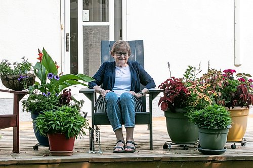 BROOK JONES/FREE PRESS
Rossbrook House volunteer Leslie Galloway has retired after 50 years of volunteering with the community organization. Galloway was pictured in her backyard in Winnipeg, Man., on Thursday, July 23, 2026.