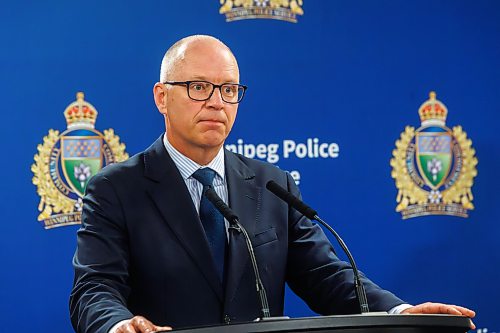 MIKE DEAL / FREE PRESS
Mayor Scott Gillingham speaks during a press conference to discuss a recently launched initiative in relation to open drug-use and drug trafficking in public places.
Reporter: Scott Billeck
260626 - Friday, June 26, 2026.