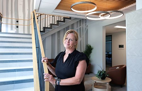 Ruth Bonneville / Free Press
PHILANTHROPY Toba
Portrait of Toba CEO Christy Dzikowicz, at Toba, Tuesday.
Story publication date: Saturday, July 25th
Story: Philanthropy. The Toba Centre for Children and Youth (formerly Snowflake Place) was created in 2013 to provide a safe, child-friendly setting for children impacted by abuse or witness to violence, and their caregivers, to meet with service providers and to be interviewed by highly trained forensic interviewers. Services expanded in 2020 with the addition of case navigation support services aimed at ensuring the well-being and recovery of children and their families. In 2023, they moved to their current location in Assiniboine Park. There, police, social work, medical and other support services work together to serve children and families. This coordinated response, in a building that is welcoming in a child centered way, serves to reduce potential trauma to children and families and improve services overall.
July 21st, 2026