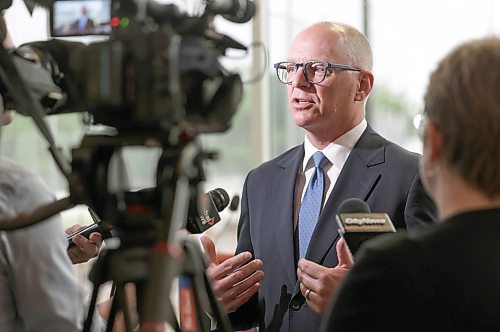 Ruth Bonneville / Free Press

Local  Mayors Volunteer presser

Scott Gillingham responds to questions from the media about encampments on private property and open drug use after press conference Friday at Sturgeon Heights Community Centre.


July 24th,  2026