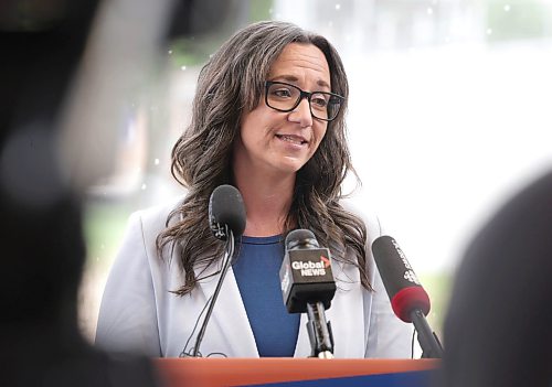 Ruth Bonneville / Free Press
Local Mayors Volunteer presser
Ashley Seymour, Executive Director, Volunteer Manitoba speaks at Scott Gillingham new commitment of the 2026 mayoral campaign; a plan to benefit Winnipeg volunteers and the organizations at Sturgeon Heights Community Centre, Frida.y
July 24th, 2026