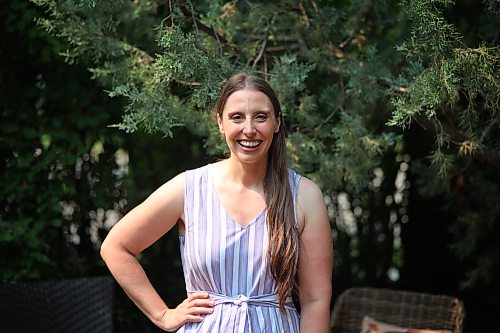 Brandon University co-operative education program coordinator Cora Dupuis sits in the historic Moreland Manor garden on Sunday afternoon. Dupuis, who has led the program for seven years, is seeking to become the Manitoba NDP candidate for Brandon West. (Abiola Odutola/The Brandon Sun)