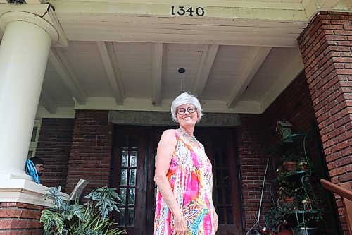 Former Brandon mayor Shari Decter Hirst stands in front of Moreland Manor at 1340 Louise Ave. on Sunday afternoon. Photos: Abiola Odutola/The Brandon Sun.