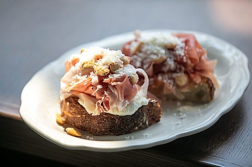 MIKAELA MACKENZIE / FREE PRESS
Prosciutto toast at Sottobraccio, a new Italian restaurant in Osborne Village, on Wednesday, July 22, 2026.
For Eva story.
Free Press 2026
