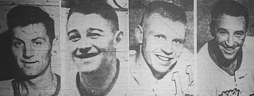 In the Nov. 3, 1956 edition of The Brandon Sun, Don Raleigh, Elliott Chorley, Willie Voss and Len Haley are shown. (Brandon Sun files)