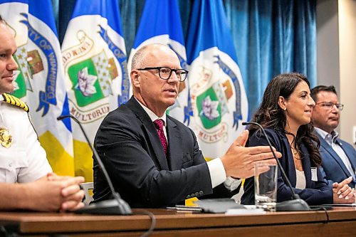 MIKAELA MACKENZIE / FREE PRESS
Mayor Scott Gillingham speaks at the release of the Community Crisis Response report on Tuesday, July 28, 2026.
For Malak story.
Free Press 2026