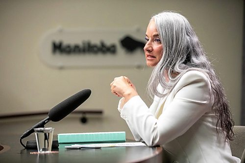 MIKAELA MACKENZIE / FREE PRESS
	
Families Minister Nahanni Fontaine speaks to the media about an external review of the Child and Family Services funding model at the Manitoba Legislative Building on Tuesday, July 28, 2026.

For Carol story.
Free Press 2026