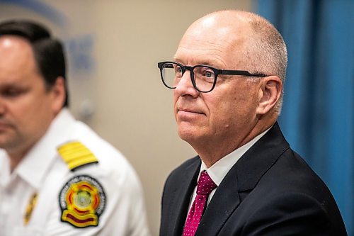 MIKAELA MACKENZIE / FREE PRESS
	
Mayor Scott Gillingham speaks at the release of the Community Crisis Response report on Tuesday, July 28, 2026.

For Malak story.
Free Press 2026