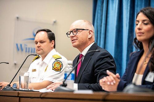 MIKAELA MACKENZIE / FREE PRESS
Mayor Scott Gillingham speaks at the release of the Community Crisis Response report on Tuesday, July 28, 2026.
For Malak story.
Free Press 2026