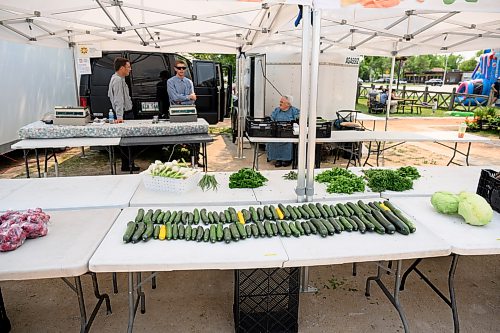 Mike Sudoma / Free Press
By 2pm Reimers Gardens was almost fully wold out of inventory after a steady stream of customers at the St Norbert Farmers Market Saturday afternoon
July 25, 2026