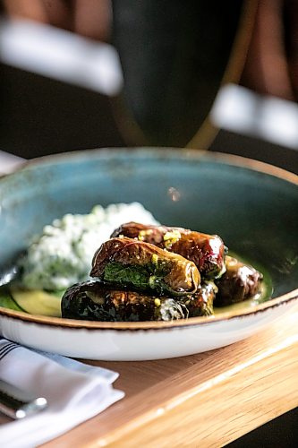 MIKAELA MACKENZIE / FREE PRESS
Dolmades at Gather restaurant on Wednesday, May 27, 2026.
For AV story.
Free Press 2026