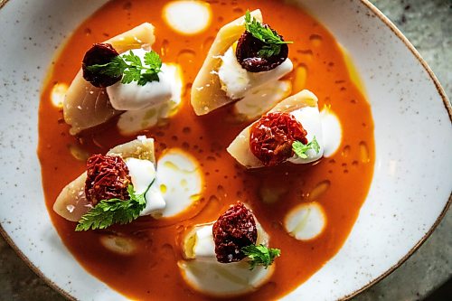 MIKAELA MACKENZIE / FREE PRESS
Tuna crudo at Gather restaurant on Wednesday, May 27, 2026.
For AV story.
Free Press 2026