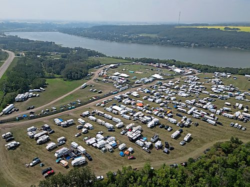 Campers fill the Rockin' The Fields Of Minnedosa campground overlooking Minnedosa Lake ahead of the opening night for last year's music festival. This year's three-day festival starts tomorrow.
(Tim Smith/The Brandon Sun files)