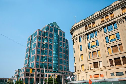 BROOK JONES/FREE PRESS
IG Wealth Management is relocating its headquarters from 447 Portage Ave. to 360 Main St. and putting its Portage Avenue building up for sale. Pictured: IG Wealth Management at 447 Portage Ave. in Winnipeg, Man., Wednesday, July 29, 2026.