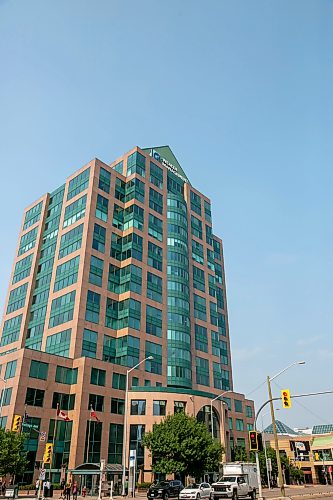 BROOK JONES/FREE PRESS
IG Wealth Management is relocating its headquarters from 447 Portage Ave. to 360 Main St. and putting its Portage Avenue building up for sale. Pictured: IG Wealth Management at 447 Portage Ave. in Winnipeg, Man., Wednesday, July 29, 2026.