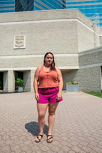 BROOK JONES/FREE PRESS
Lisa Bowden who is involved in prison justice work is pictured in front of the Remand Centre which is a pre-trial provincial detention centre located at 141 Kennedy St. in Winnipeg, Man., Wednesday, July 29, 2026.
