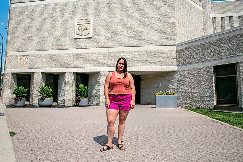 BROOK JONES/FREE PRESS
Lisa Bowden who is involved in prison justice work is pictured in front of the Remand Centre which is a pre-trial provincial detention centre located at 141 Kennedy St. in Winnipeg, Man., Wednesday, July 29, 2026.