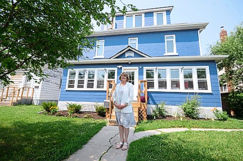 Mike Sudoma/Free Press
St Boniface Street Links Founder and Executive Director Marion Willis outside of Morberg House in St Boniface Wednesday afternoon
July 29, 2026