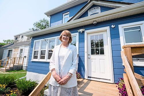 Mike Sudoma/Free Press
St Boniface Street Links Founder and Executive Director Marion Willis outside of Morberg House in St Boniface Wednesday afternoon
July 29, 2026