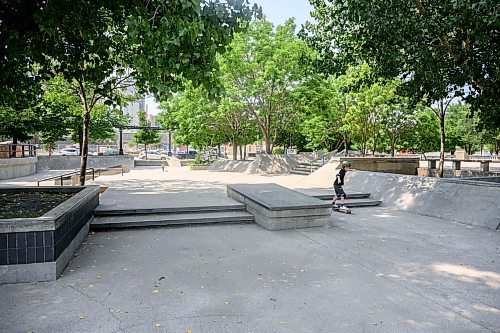 Mike Sudoma/Free Press
A smaller street section of obstacles including ledges made of marble and a small 2 stair. Great for low impact skating and learning tricks to take to bigger obstacles around the park
July 29, 2026