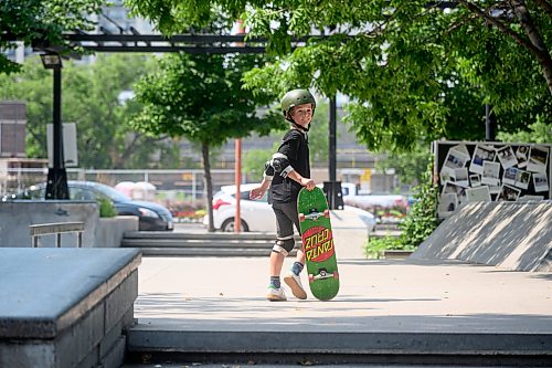Mike Sudoma/Free Press
Leo Nowell at the Plaza at the Forks Skatepark at The Forks Wednesday afternoon
July 29, 2026