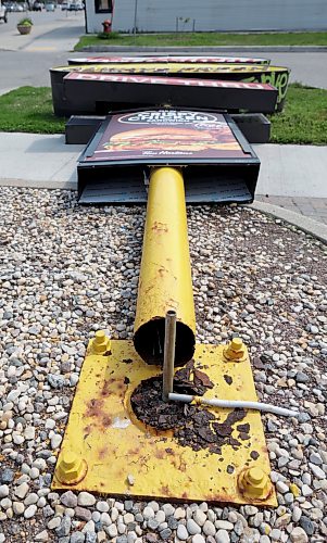 Ruth Bonneville / Free Press
Local Tim Horton’s Sign Down
Photo of the large, Tim Horton’s sign on Portage Avenue at 1146 Portage Ave. was blown down.
Story by Carol
July 30th, 2026