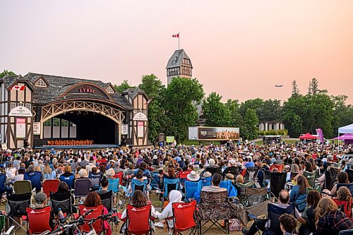 MIKE SUDOMA / FREE PRESS
Thousands of audience members take in The Royal Winnipeg Ballet Company as they perform T’el: The Wild Man of the Woods by Cameron Fraser-Monroe as part of the Royal Winnipeg Ballets Ballet in the Park series Wednesday evening in Assiniboine Park
July 23, 2025