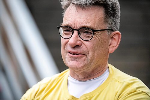 MIKAELA MACKENZIE / FREE PRESS
Councillor Brian Mayes announces that he will not seek re-election to council, and will instead run for school trustee, at a press conference at St. Vital Park on Monday, June 29, 2026.
For Joyanne story.
Free Press 2026