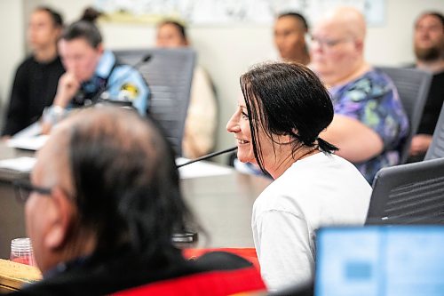 MIKAELA MACKENZIE / FREE PRESS
Sarah Cormier speaks at her last court date at Ga naa na ga da waa ba dang, the Kenora Justice Centre, on Wednesday, July 29, 2026.
For Dan story.
Free Press 2026