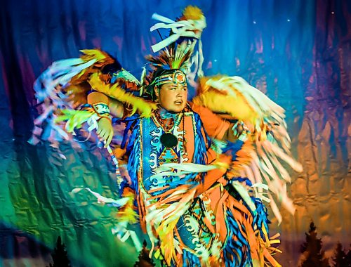 JOHN WOODS / FREE PRESS
Dancers perform at the First Nations Pavilion at the Convention Centre Sunday, August 2, 2026. 

reporter: stand-up