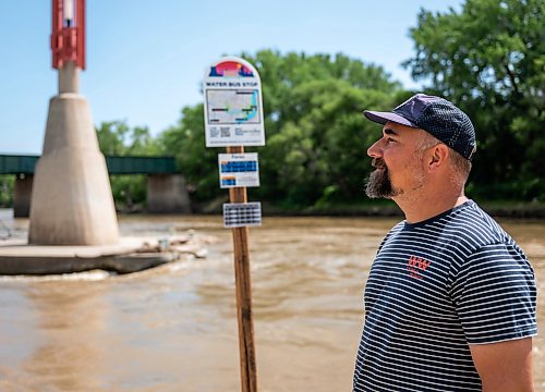 ROBERT LEE / FREE PRESS
Will Belford, co-owner of Winnipeg Waterways, poses at The Forks on Wednesday, August 5, 2026.