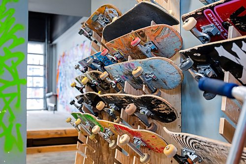 ROBERT LEE / FREE PRESS
The skateboards at the Pitikwe Skatepark in downtown Winnipeg on Thursday, August 6, 2026.