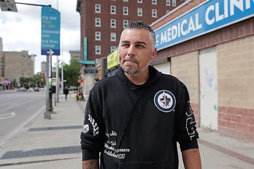 Ruth Bonneville / Free Press

LOCAL -  Main Street scenes after drug enforcement

Photo of  Justin Lischynski who works in the area taking to reporter about his experience Friday. 

Reporters take walk along  Main near Logan Ave., capturing what it’s like on the streets one day after the Winnipeg Police Service hold news conference on results of drug sweep last month.   

Story on the mood of the community after  June’s 10-day drug enforcement activities, and what are the next steps.

See story by Chris

Aug 7h,,  2026