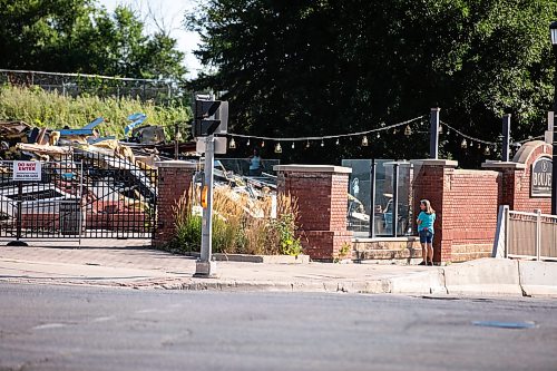 MIKAELA MACKENZIE / FREE PRESS
The site of a restaurant fire at 191 Main Street on Monday, Aug. 10, 2026.
For Nicole story.
Free Press 2026