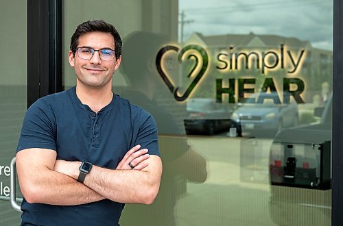 ROBERT LEE / FREE PRESS
Founder and owner Armando Di Lello is photographed at his new hearing clinic, SimplyHear on Tuesday, August 11, 2026.