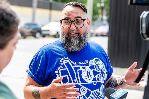 MIKAELA MACKENZIE / FREE PRESS
	
Jamil Mahmood, Main Street Project executive director, at the opening of the supervised consumption site at 366 Higgins on Tuesday, Aug. 11, 2026.

For Malak story.
Free Press 2026