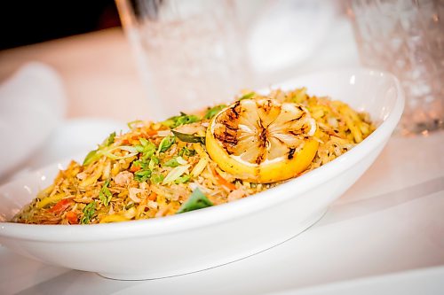 JOHN WOODS / FREE PRESS
Pancit at House of Ma, a new Asian-fusion restaurant on Bannatyne  Tuesday, August 11, 2026. True Hospitality has opened a couple of new ventures on Bannatyne.

reporter: eva