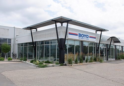 Mike Thiessen / Winnipeg Free Press
A new Boyd Autobody and Glass is going up at the southeast corner of Portage Avenue and Moray Street. 230726 – Wednesday, July 26, 2023