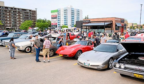 Mike Sudoma/Free Press
Attendees check out the huge variety of cars and motorcycles parked in the Finns Grant Park parking lot during the Winnipeg Cruising Culture car show Sunday night
August 9, 2026