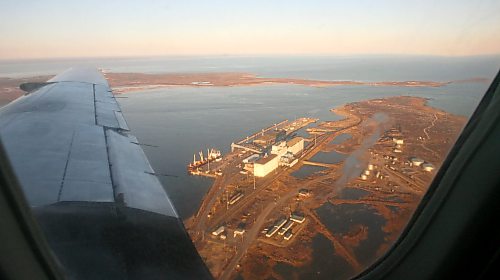 MIKE DEAL / FREE PRESS files
071017 The Russian cargo ship the Kapitan Sviridor sits docked in the port of Churchill. It's the first Russian ship to bring ocean freight into Churchill.
