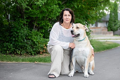 MIKAELA MACKENZIE / FREE PRESS
Tara Miller and her dog, Corbi, on Thursday, Aug. 13, 2026. Miller has had to make some difficult decisions regarding Corbi’s vet care, and animal shelters say rising vet bills are forcing more people to surrender their pets.
For Tiago story.
Free Press 2026