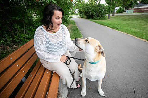 MIKAELA MACKENZIE / FREE PRESS
Tara Miller and her dog, Corbi, on Thursday, Aug. 13, 2026. Miller has had to make some difficult decisions regarding Corbi’s vet care, and animal shelters say rising vet bills are forcing more people to surrender their pets.
For Tiago story.
Free Press 2026