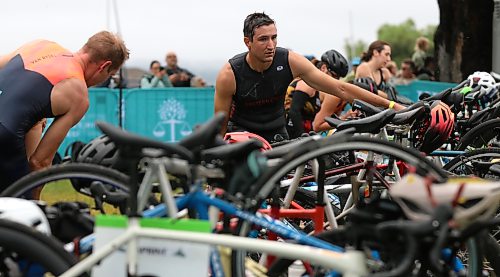 Sprint athletes in the transition zone prepare for the bike ride after completing the swim during the Riding Mountain Triathlon on Saturday. (Perry Bergson/The Brandon Sun)
Aug. 15, 2026