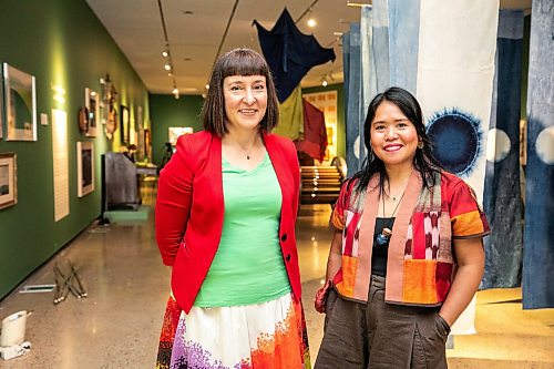 MIKAELA MACKENZIE / FREE PRESS
	
Curator Riva Symko (left) and artist Lourdes Still in the new exhibition Terra Cognita/Incognita at the Winnipeg Art Gallery-Qaumajuq on Thursday, Aug. 13, 2026.

For Jen story.
Free Press 2026