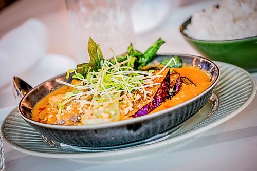 JOHN WOODS / FREE PRESS
Kare Kare at House of Ma, a new Asian-fusion restaurant on Bannatyne Tuesday, August 11, 2026. True Hospitality has opened a couple of new ventures on Bannatyne.
reporter: eva