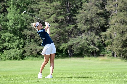 Jewel Lafleche is the lone girl it the junior championship flight after shooting 78. (Thomas Friesen/The Brandon Sun)