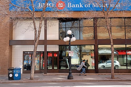 The BMO branch on Rosser Avenue in downtown Brandon on Thursday. (Tim Smith/The Brandon Sun)